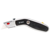Cutter multifunctional Topex cu carcasa metalica si lama trapezoidala