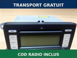 Radio Auto Original Volkswagen RCD 300 MP3 Deblocat + Cod Inclus Golf 4 Golf 5 Passat B6 Touran Jetta Caddy T5 OEM 1K0 035 186 AD Stare Perfecta