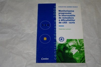 Monitorizarea progresului in interventiile de remediere a ... Gabriela Lemeni foto
