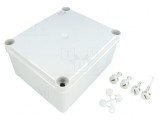Carcasă universală gri IP55 pentru perete 137x160x77 mm