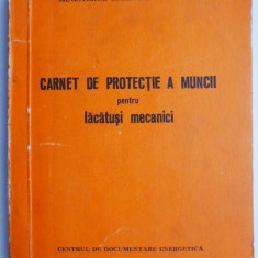 Carnet de protectie a muncii pentru lacatusi mecanici