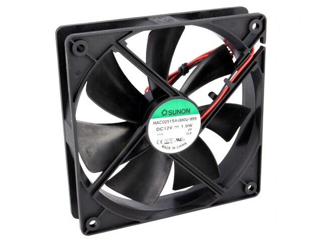 Ventilator axial 12V DC 120x120x25mm 93,5m3/h 29,6dBA