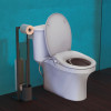 EISL Scaun de toaletă &icirc;nchidere silențioasă atașament pulverizator alb