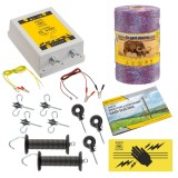 Pachet de bază gard electric 1000&nbsp;m, 4,1 Joule, pentru animale domestice
