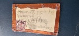 Spate Metalic , semnat olograf pt. protectia fotografie FERROTIP + adresa corespondenta Cartier Iosefin Timisoara Cladirea Bisericii Reformate an 1904