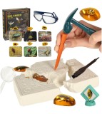 Set Arheologic, LEAN TOYS, Excavare Insecte in Chihlimbar, cu Accesorii, 22x29.5x5.5cm