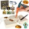 Set Arheologic, LEAN TOYS, Excavare Insecte in Chihlimbar, cu Accesorii, 22x29.5x5.5cm