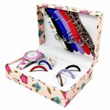 Cumpara ieftin Ceas Dama Geneva Be Young - Set Complet (7 Curele + 7 Cadrane) WZ1477