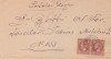 1877 Romania - Fragment scrisoare expediat Tg. Jiu pereche 15b Carol Bucuresti I