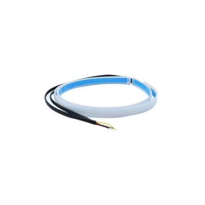 Set banda DRL LED lumina alba si semnalizare dinamica galbena 60cm 12V Cod: ZC05 Automotive TrustedCars foto