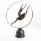 Dansatoare cu cercul - statueta din bronz pe soclu din marmura BJ-48