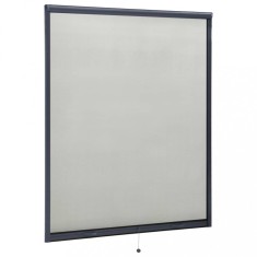 Plasă insecte pentru ferestre tip rulou, antracit, 150x170 cm foto
