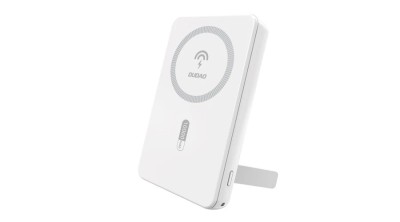 Baterie externă Dudao K14S+ 10000mAh 20W USB-A / USB-C / MagSafe cu suport - alb foto