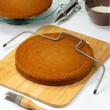 Feliator pentru blat de tort, prajituri, 33.5 cm, inox, Kinghoff
