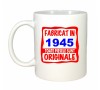 Cana alba personalizata Fabricat in 1945 toate piesele sunt originale, INOVATIX&reg;. 330ml, Oem