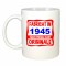 Cana alba personalizata Fabricat in 1945 toate piesele sunt originale, INOVATIX&reg;. 330ml