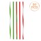 Paie Reutilizabile din Plastic, Multicolor, 6x200mm, Set 20 Buc.