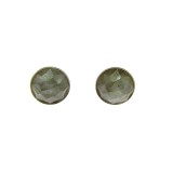 Cercei argint cu labradorit natural fatetat 8 MM