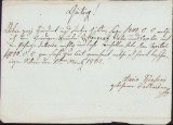 HST A335 Chitanță olografă 1832 limba germană