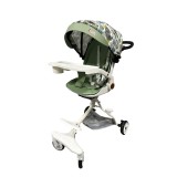 C&Auml;rucior sport 3 &Atilde;&reg;n 1, reversibil, pliabil, pozi&Egrave;ie somn, tav&Auml; mas&Auml;, roti 360&Acirc;&deg;, suport pahar, copertin&Auml; soare, verde frunze, 6-36 luni