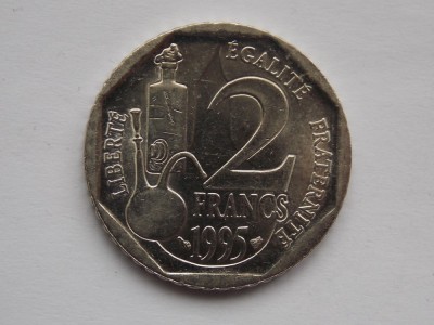2 FRANCS 1995 FRANTA-COMEMORATIVA foto