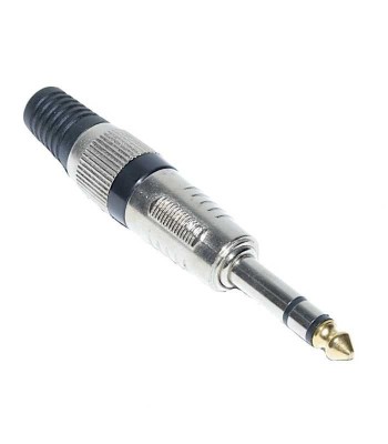 Mufa Jack 6.35 mm stereo tata cu varf aurit foto