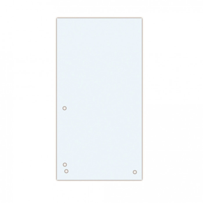 Separatoare Carton Pentru Biblioraft, 190 G/mp, 105 X 235mm, 100/set, Donau Duo - Alb