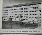 Fotografie Complexul școlar metalurgic Reșița, Regiunea Banat, Alb-Negru, Romania de la 1950, Cladiri