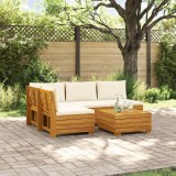 vidaXL Set de canapele de exterior 5 Bucată Maro Lemn Solid de Acacia 3403095