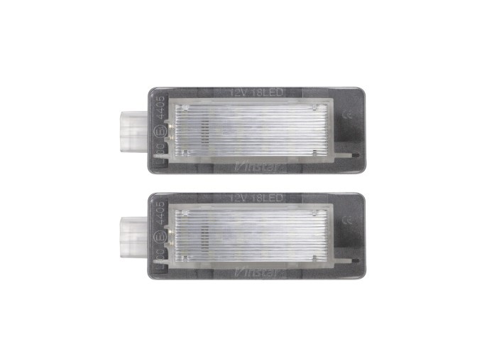 Set 2 buc lampa numar spate DACIA DUSTER, 2010-2017; LODGY, 2012-; LOGAN, 2016-2020 SEDAN; LOGAN, 2012-2020 MCV; RENAULT CAPTUR, CLIO III/IV, ESPACE