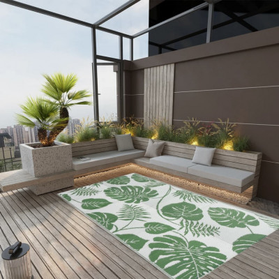 vidaXL Covor de exterior, ARAKIL verde, 120x180 cm, PP 316935 foto
