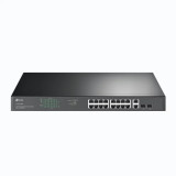 SWITCH TP-LINK 16 porturi Gigabit POE+ 250W total power 2 combo gigabit SFP 2 gigabit non-PoE RJ45 carcasa metal &amp;quot;TL-SG1218MP&amp;quot; (include timb