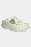 Crocs papuci Classic Mary Jane Clog femei, culoarea bej, 210581