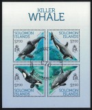 Timbre Insulele Solomon 2013, Fauna, Balene, Set Complet, Colita, Bloc, Colectie timbre