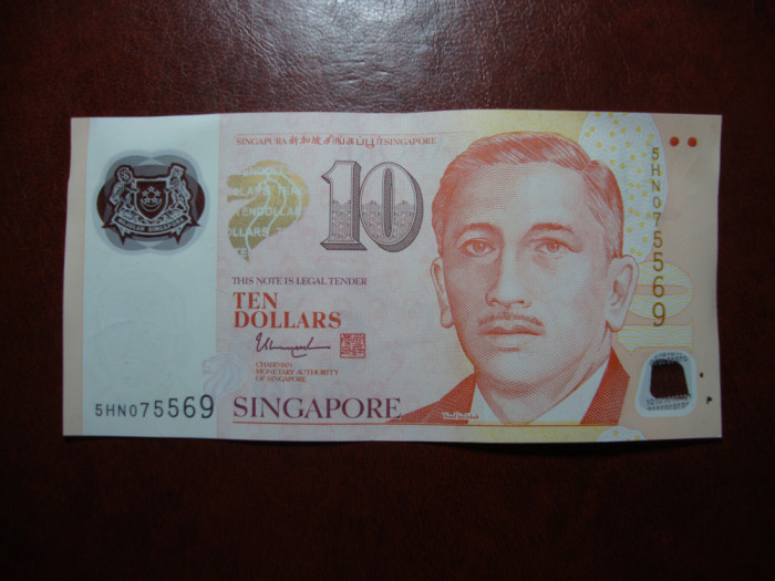 SINGAPORE 10 DOLLARS 2018 POLIMER