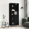 vidaXL Dulap &icirc;nalt, negru, 69,5x34x180 cm, lemn compozit