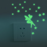 Cumpara ieftin Set of 19 stickere fosforescente - Sprinkle Fairy Stars