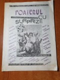 Revista foaierul cu surprize-teatrul municipal ploiesti 1988-rebus,stiri,teatru