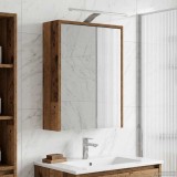 vidaXL Dulap cu oglindă pentru baie Lemn vechi 43 x 16 x 62.5 cm 889149