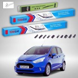 Cumpara ieftin Ștergătoare Ford B-Max MPV 2012-prezent | Set Față și Spate Flat Premium &ndash; TeamCar&reg;