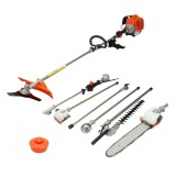 Motocoasa multifunctionala pe benzina 4 in 1, motor 2T 51.7cc, 2.5CP, 8000rpm, rezervor 1.3L, L 1800mm, accesorii: Disc 3T, cap cu fir, foarfeca