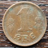 (M86) MONEDA DANEMARCA - 1 ORE 1917, MAI RARA, Europa