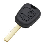 Carcasa Cheie Peugeot 307 2 butoane lamela HU83, cu canelura, fara logo AutoProtect KeyCars, Oem