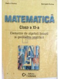 Marius Burtea - Matematica clasa a XI-a. Elemente de algebra liniara si geometrie analitica (Editia: 2001)