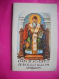 HOPCT CARTE-VIATA SI ACATISTUL SFANTULUI IERARH SPIRIDON -64 PAG-CARTICICA DE BUZUNAR
