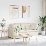 vidaXL Canapea modulară cu perne, crem, catifea 3321256