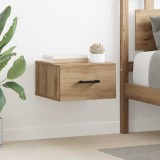 vidaXL Dulap de noapte stejar artizanal 35 x 35 x 20 cm Lemn compozit 882369