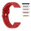Curea din silicon, compatibila Apple Watch 9|8|7|6|5|4|3|2|1 Series, 41mm|40mm|38mm, Rosu
