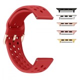 Cumpara ieftin Curea din silicon, compatibila Apple Watch 9|8|7|6|5|4|3|2|1 Series, 41mm|40mm|38mm, Rosu