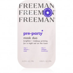 Freeman Pre-Party masca pentru albirea tenului duo 9 ml